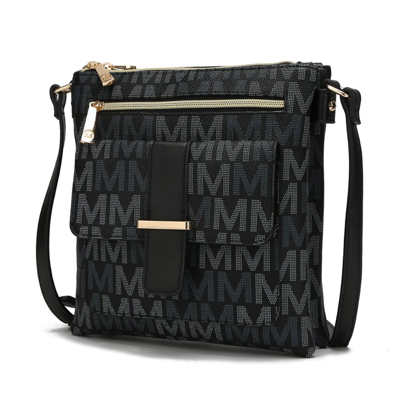 Mkf Collection By Mia K Jeni Multi Compartment Crossbody Bag In Black