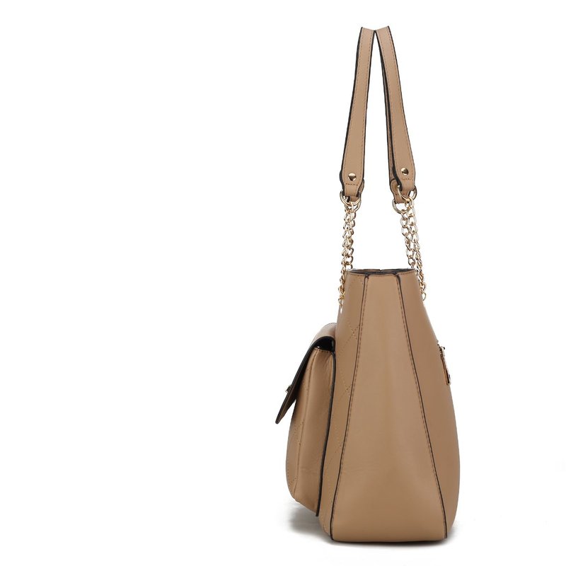 Shop Mkf Collection By Mia K Jenna Shoulder Bag And Wallet In Brown