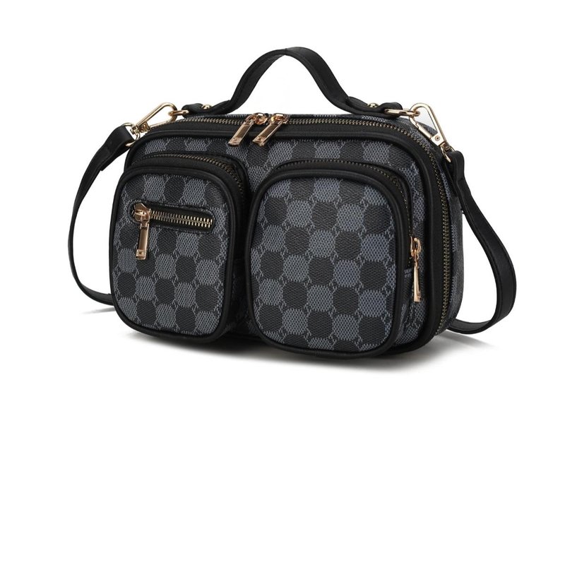 Shop Mkf Collection By Mia K Jolene Multi Pocket Crossbody Bag In Black