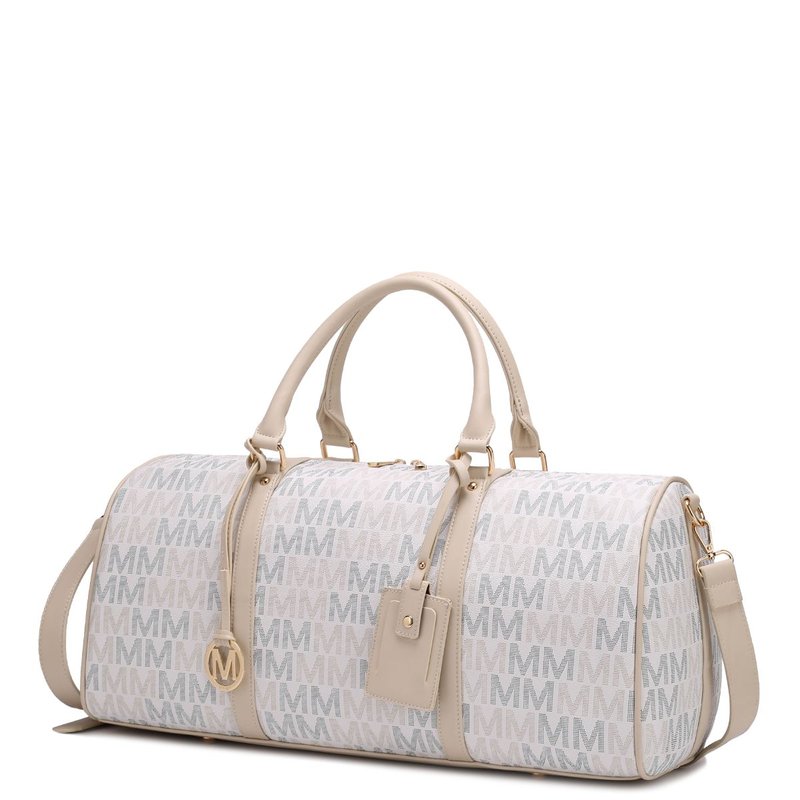 Mkf Collection By Mia K Jovani Duffle Weekender In White