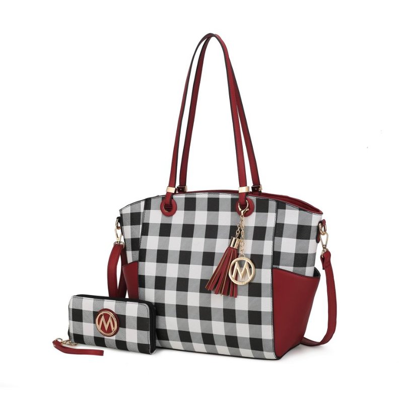 Mkf Collection By Mia K Karlie Tote Bag With Wallet In Red