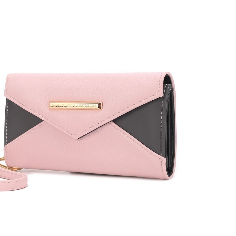 Mkf Collection By Mia K Kearny Vegan Leather Women's Wallet Bag In Pink