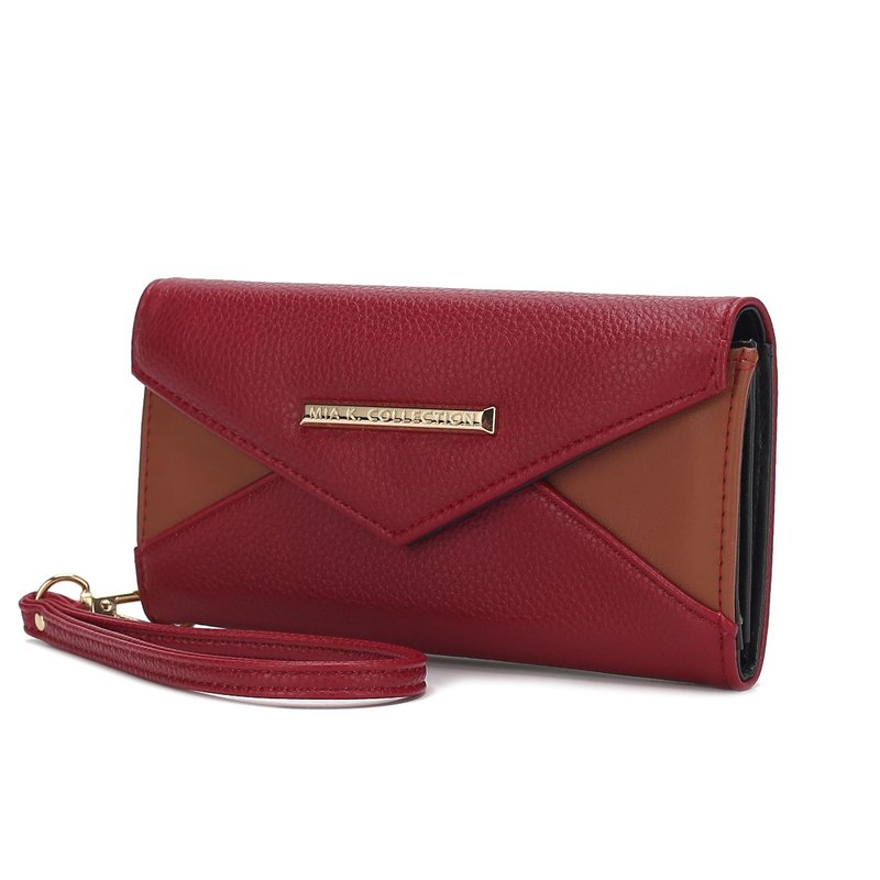 Mkf Collection By Mia K Kearny Vegan Leather Women's Wallet Bag In Red