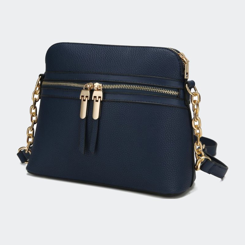 Mkf Collection By Mia K Kelisse Solid Crossbody Handbag In Blue