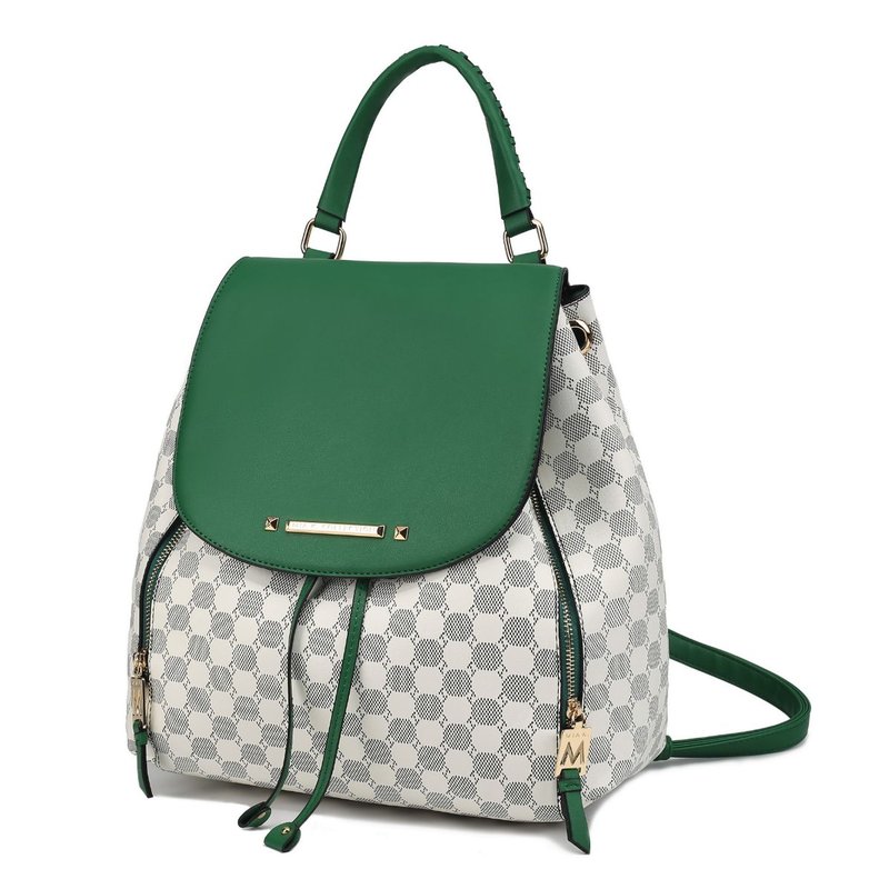Mkf Collection By Mia K Kimberly Circular Print Backpack In Green