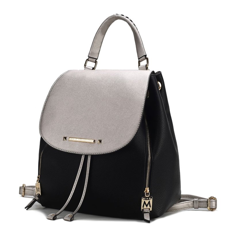 Mkf Collection By Mia K Kimberly Vegan Leather Backpack For Women's In Black