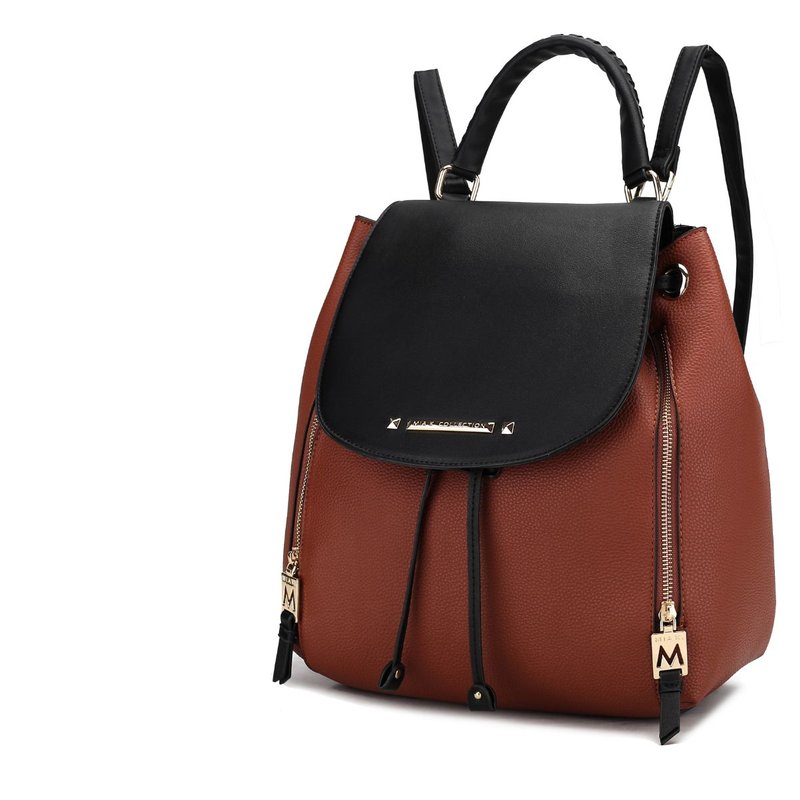 Mkf Collection By Mia K Kimberly Vegan Leather Backpack For Women's In Brown