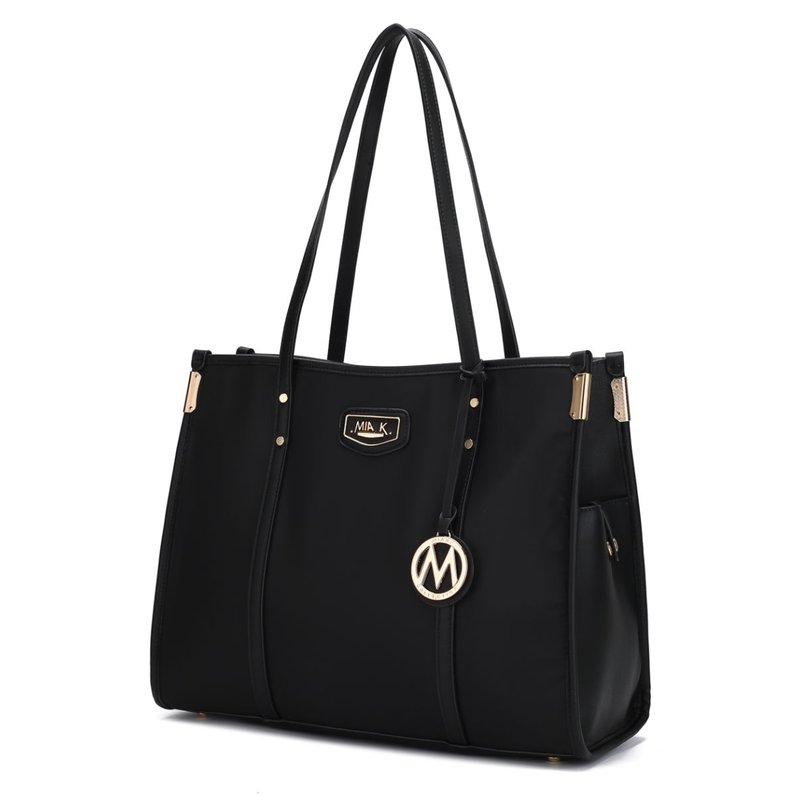 Mkf Collection By Mia K Kindred Vegan Leather Oversize Tote In Black