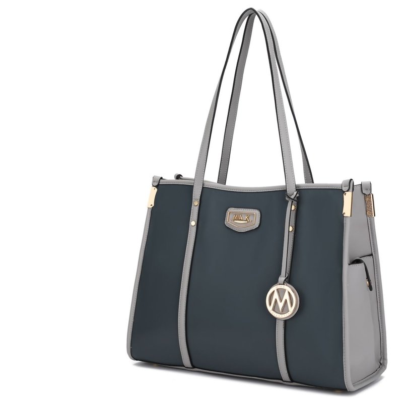 Mkf Collection By Mia K Kindred Vegan Leather Oversize Tote In Grey