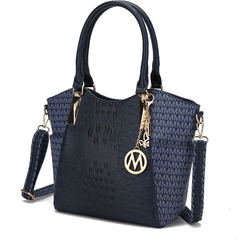 Mkf Collection By Mia K Kristal M Signature Tote Bag In Blue