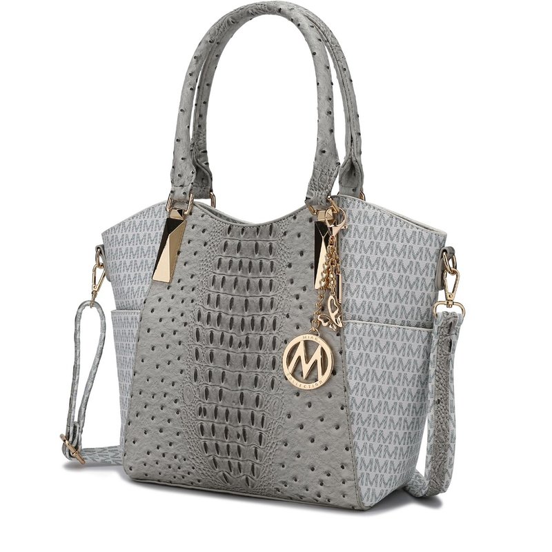 Mkf Collection By Mia K Kristal M Signature Tote Bag In White