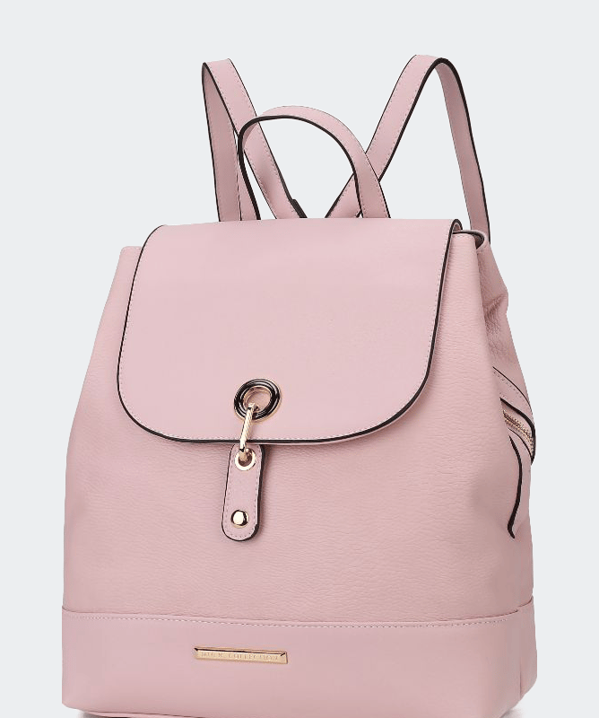 Mkf Collection By Mia K Laura Vegan Leather Backpack In Pink