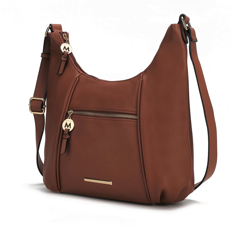 Mkf Collection By Mia K Lavinia Vegan Leather Women's Shoulder Bag In Brown