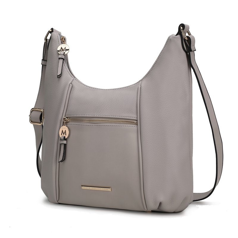 Mkf Collection By Mia K Lavinia Vegan Leather Women's Shoulder Bag In Grey