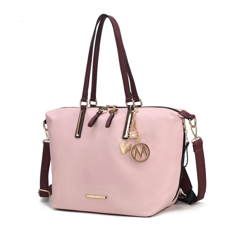 Mkf Collection By Mia K Layla Solid Tote + Backpack In Pink