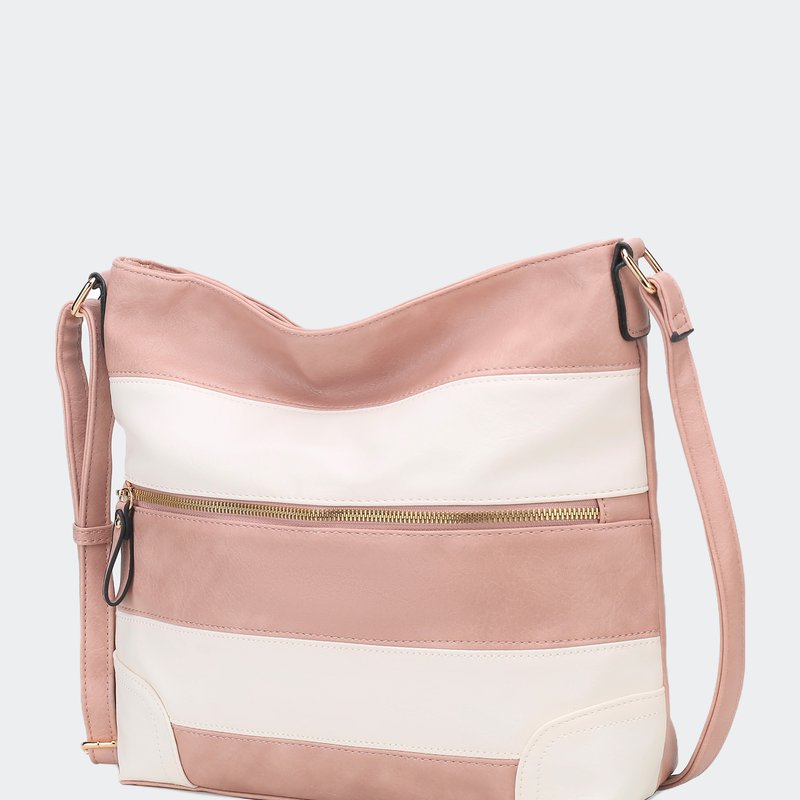 Mkf Collection By Mia K Leighton Vegan Leather Women's Shoulder Bag In Pink