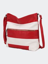 Leighton Vegan Leather Women’s Shoulder Bag - Red