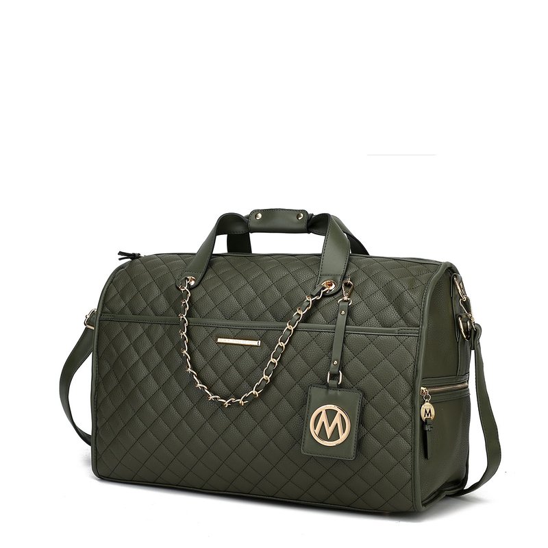 Mkf Collection By Mia K Lexie Vegan Leather Women's Duffle Bag In Green