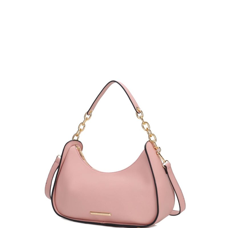 Shop Mkf Collection By Mia K Lottie Vegan Leather Women's Shoulder Handbag In Pink
