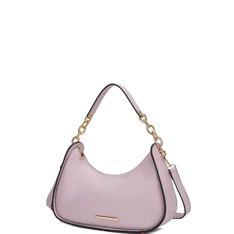 Shop Mkf Collection By Mia K Lottie Vegan Leather Women's Shoulder Handbag In Purple
