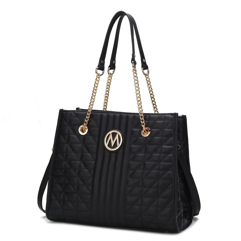 Mkf Collection By Mia K Makenna Vegan Leather Women's Shoulder Handbag In Black