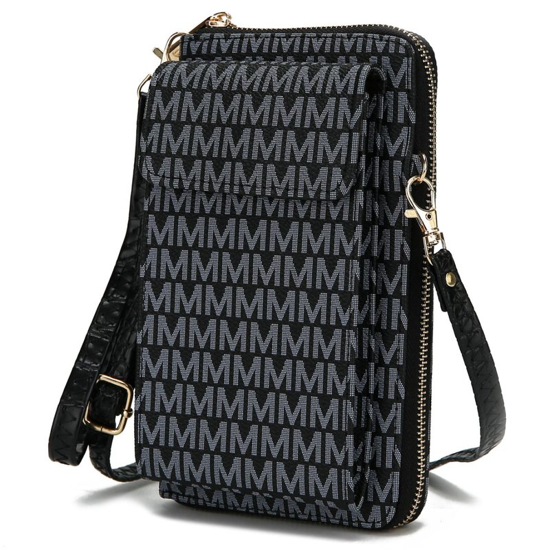 Mkf Collection By Mia K Mala Phone Wallet Crossbody Bag In Black
