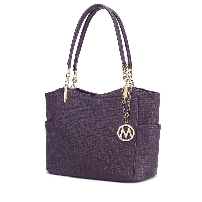 Mkf Collection By Mia K Malika M Signature Satchel Handbag In Purple