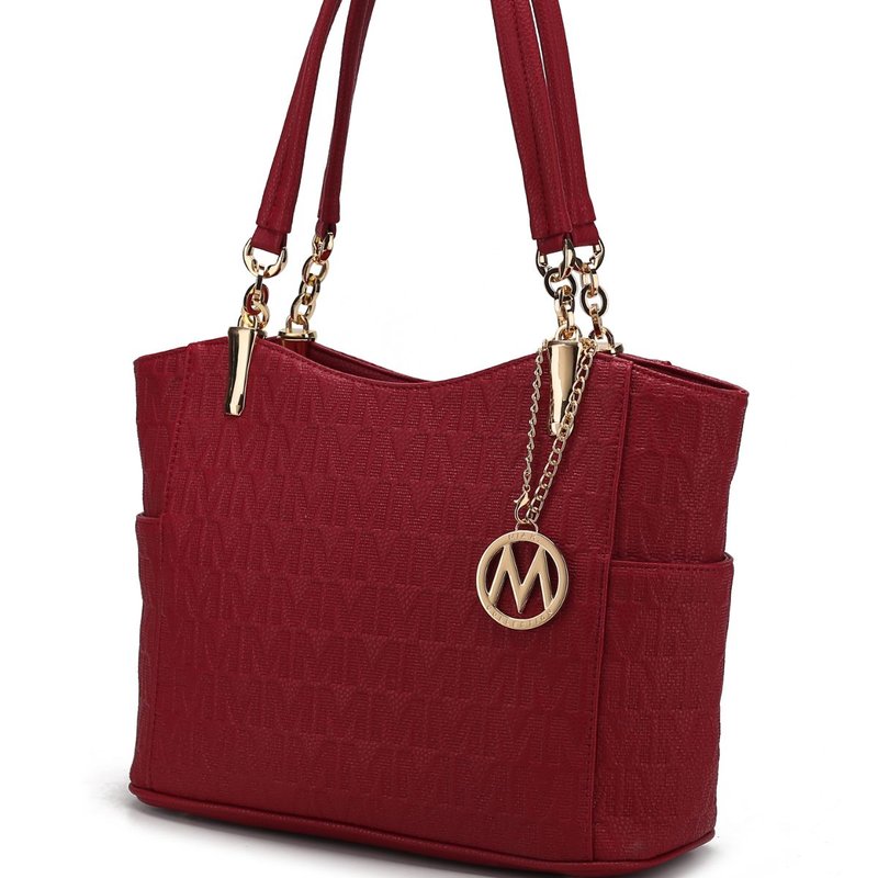 Mkf Collection By Mia K Malika M Signature Satchel Handbag In Red
