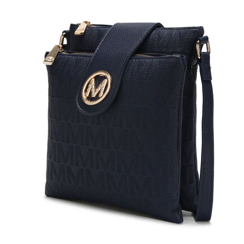 Mkf Collection By Mia K Marietta M Signature Crossbody Bag In Blue