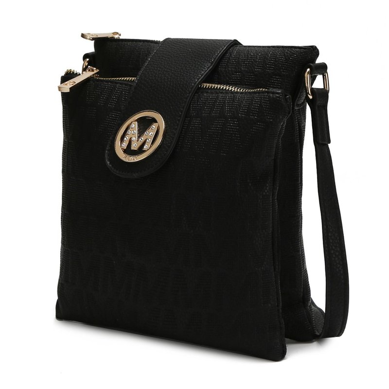Mkf Collection By Mia K Marietta M Signature Crossbody Bag In Black