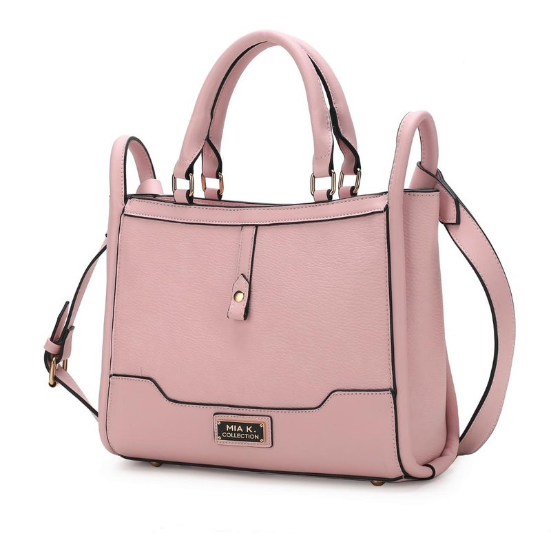 Shop Mkf Collection By Mia K Melody Vegan Leather Tote Handbag For Women's In Pink
