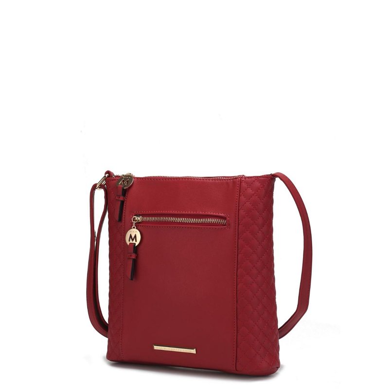 Shop Mkf Collection By Mia K Miranda Vegan Leather Women's Crossbody Bag In Red