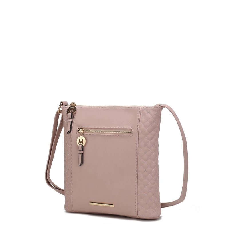 Shop Mkf Collection By Mia K Miranda Vegan Leather Women's Crossbody Bag In Pink