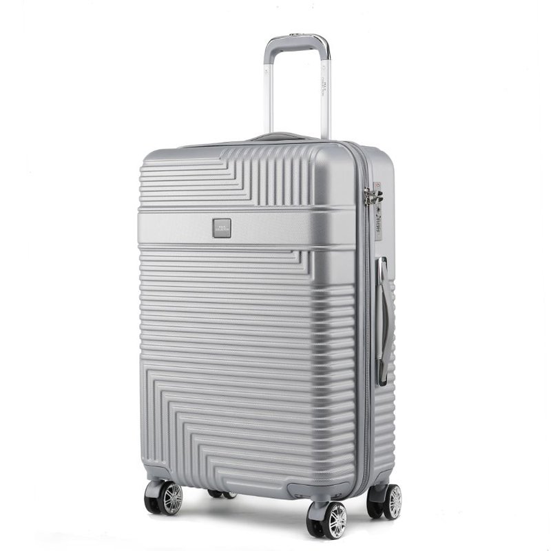 Shop Mkf Collection By Mia K Mykonos Large Check-in Spinner In Grey
