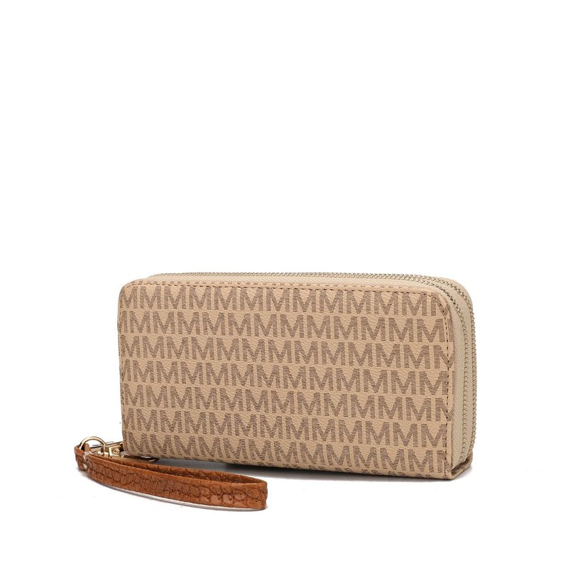 Mkf Collection By Mia K Noemy M Signature Wallet Wristlet In Brown