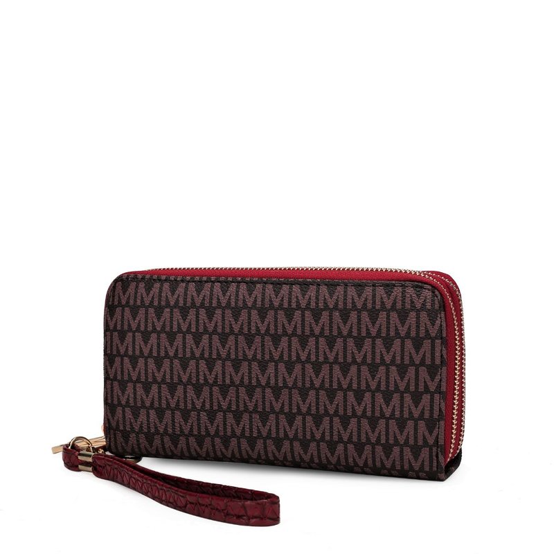 Mkf Collection By Mia K Noemy M Signature Wallet Wristlet In Red
