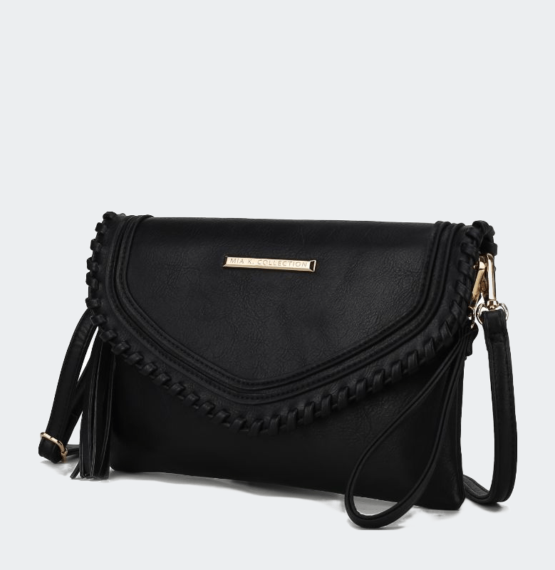 Mkf Collection By Mia K Remi Vegan Leather Women's Shoulder Bag In Black