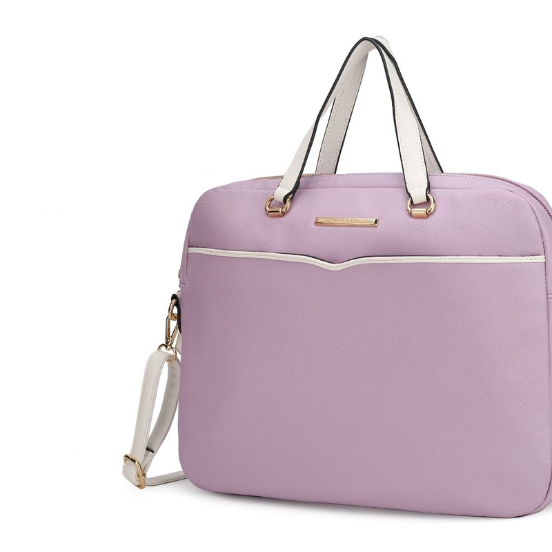Mkf Collection By Mia K Rose Briefcase Handbag In Purple