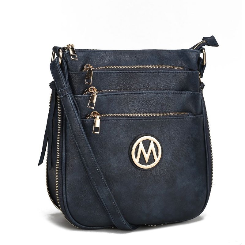 Mkf Collection By Mia K Salome Expandable Multi-compartment Crossbody In Blue