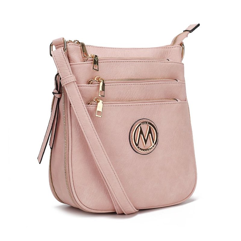 Mkf Collection By Mia K Salome Expandable Multi-compartment Crossbody In Pink