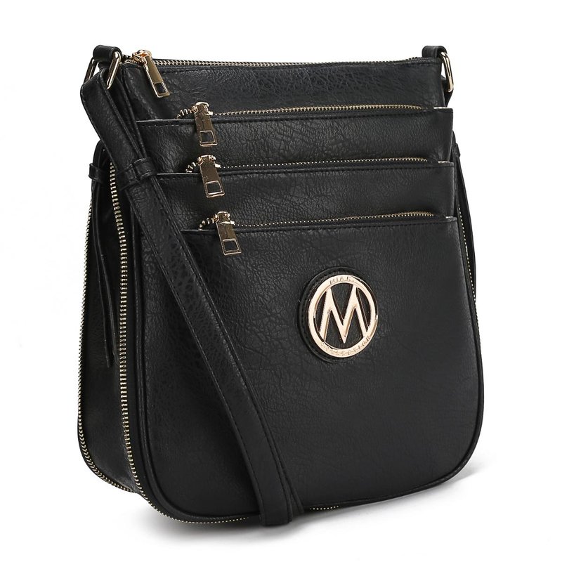 Shop Mkf Collection By Mia K Salome Expandable Multi-compartment Crossbody In Black