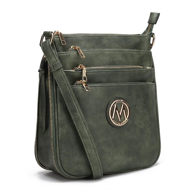 Mkf Collection By Mia K Salome Expandable Multi-compartment Crossbody In Green