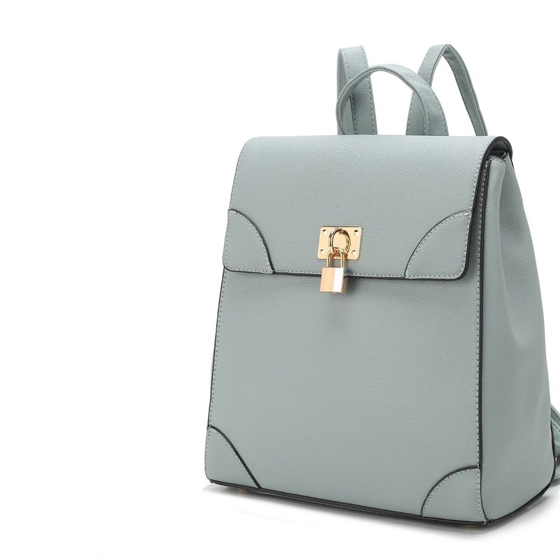 Mkf Collection By Mia K Sansa Vegan Leather Women's Backpack In Blue
