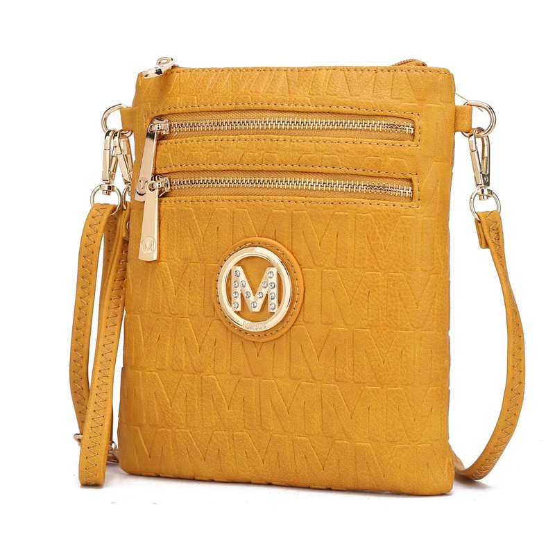 Mkf Collection By Mia K Scarlett Crossbody Handbag In Yellow