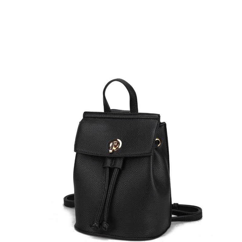 Shop Mkf Collection By Mia K Serafina Vegan Leather Women's Backpack In Black