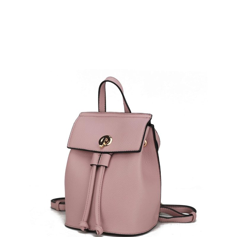 Shop Mkf Collection By Mia K Serafina Vegan Leather Women's Backpack In Pink