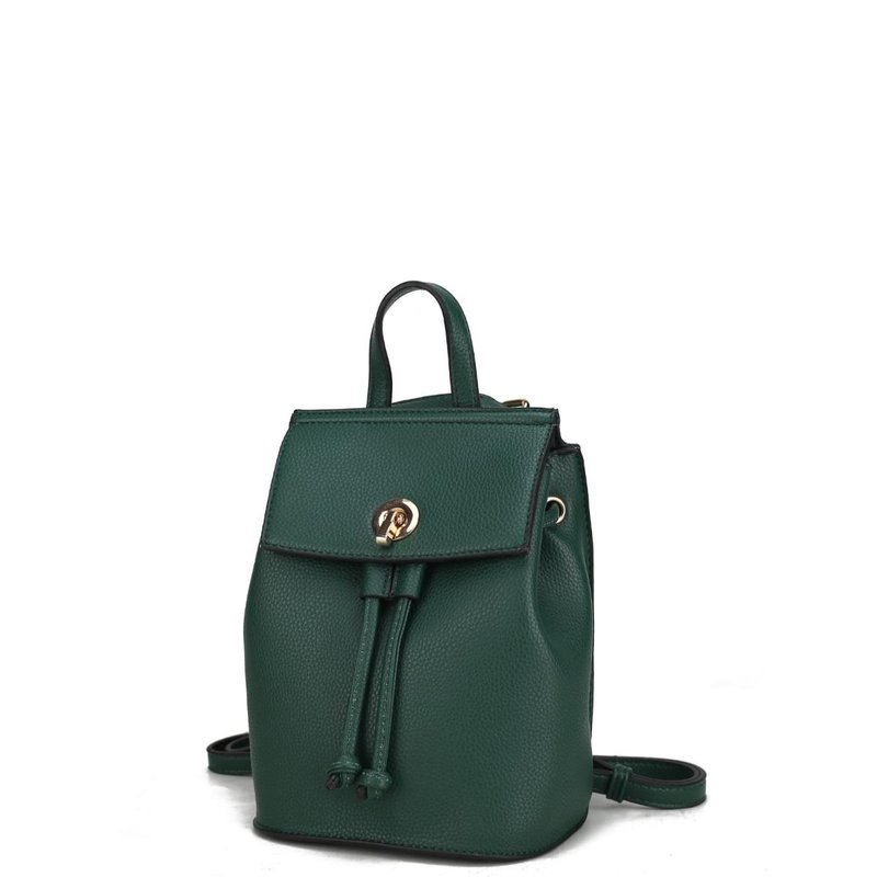 Shop Mkf Collection By Mia K Serafina Vegan Leather Women's Backpack In Green