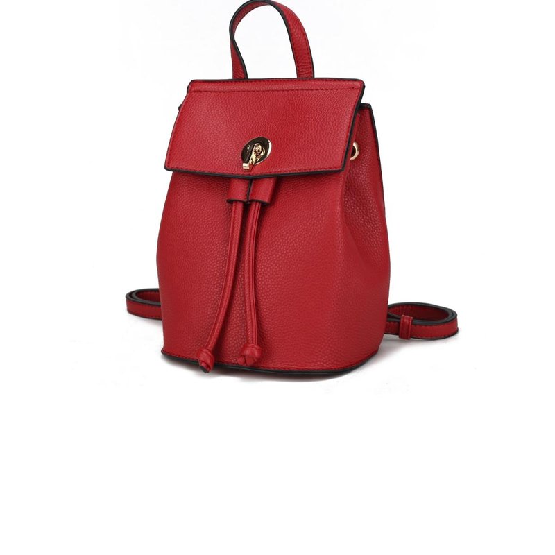Shop Mkf Collection By Mia K Serafina Vegan Leather Women's Backpack In Red