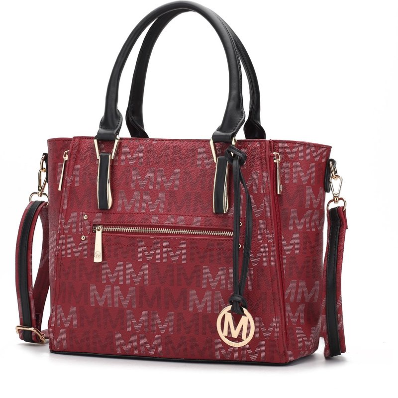 Mkf Collection By Mia K Siena M Signature Handbag In Red