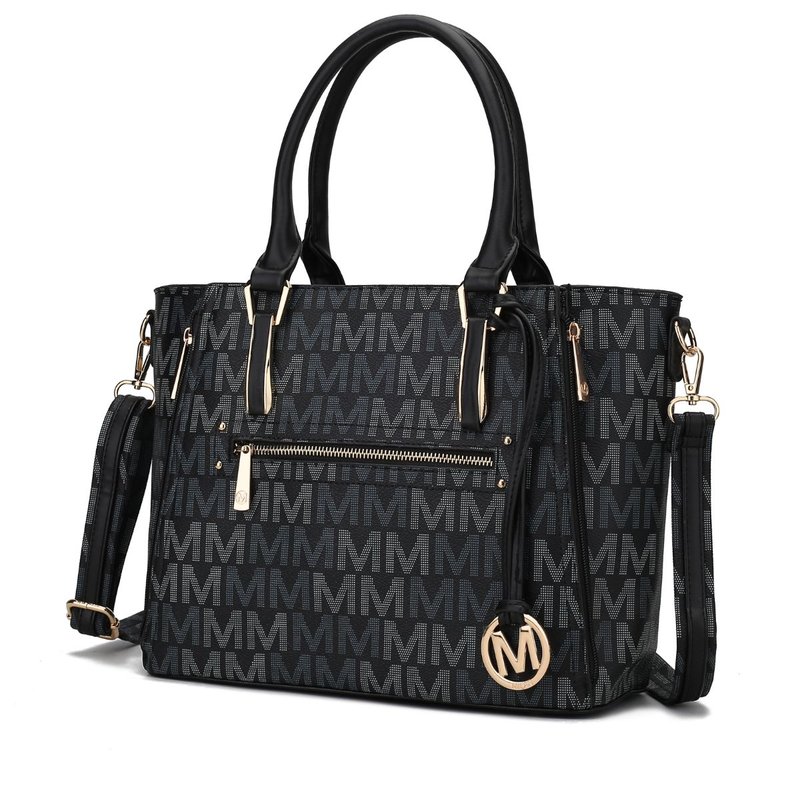 Mkf Collection By Mia K Siena M Signature Handbag In Black